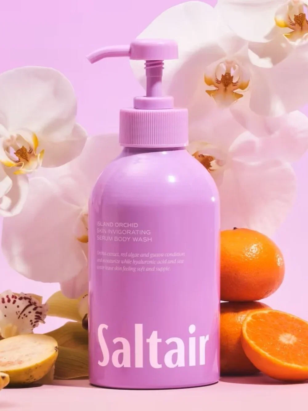 Saltair Island Orchid SKIN INVIGORATING SERUM BODY WASH 17 oz
